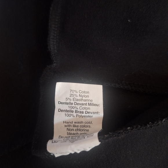 J. Crew Ponte Knit Peplum Crochet Detail Tank Black Size Small - Picture 10 of 10